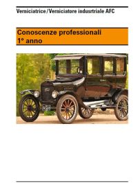 Conoscenze professionali Verniciatore industriale AFC - 1° anno